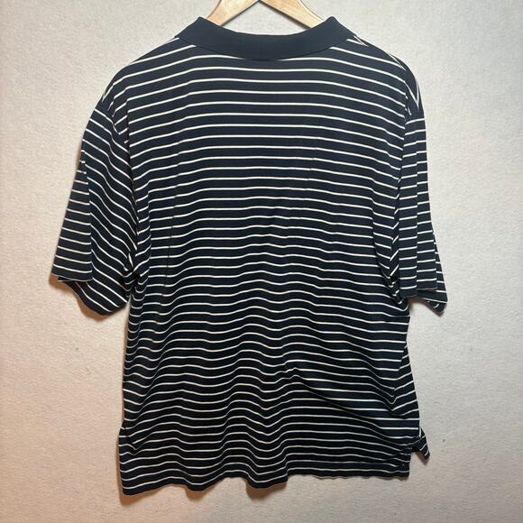 Vineyard Vines Men's Blue White Striped Short Sleeve Polo Shirt Size L Large - Picture 3 of 6